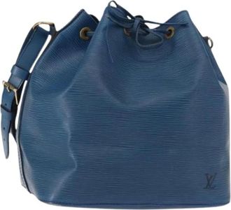 Louis Vuitton Pre-owned Vintage Bucket Bag - Dames - Vintage Tas - Blauw - ONE Size - Leer - Vintage