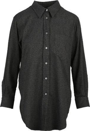 Deuxieme Shirt Brown/Blue Cotton Shirt