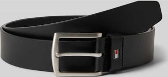 Tommy Hilfiger Lederg&uuml;rtel mit Dornschlie&szlig;e in Black, Gr&ouml;&szlig;e 100