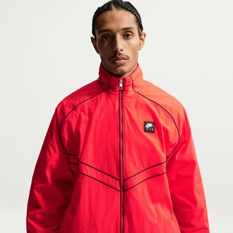 Nike Mens Air Windrunner Track Jacket in Red | IF1288-696