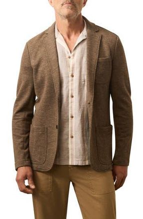 Faherty Inlet Knit Blazer in Winter Brown Melange at Nordstrom Rack, Size X-Large