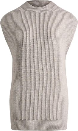 12 Storeez ribbed wool vest - Grey