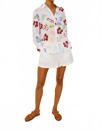 Rails Charli Shirt In White Antipasti