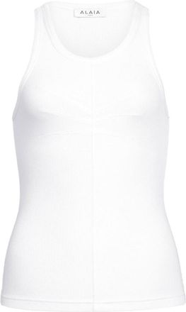 Alaia Darts Cotton Tank Top Clothing