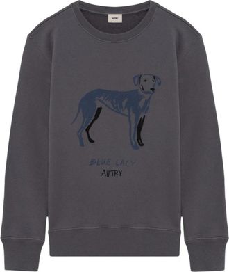 Autry Blauwe Lacey Katoenen Trui - Heren - Sweatshirts - Grijs - S - Katoen - Hoodies & sweatvesten