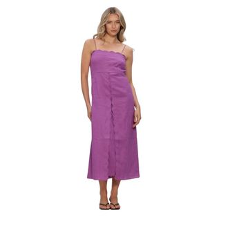 Antik Batik Dahia Sundress - Dames - Jurken - Paars - Maat: M Katoen