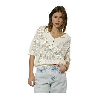 Kaporal V-hals Truien - Dames - V-hals truien - Wit - XL - Nylon - Truien & Vesten