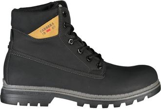 Carrera Elegante Veterschoenen met Contrastdetails - Heren - Veterlaarzen - Zwart - 41 EU - Polyester - Schoenen