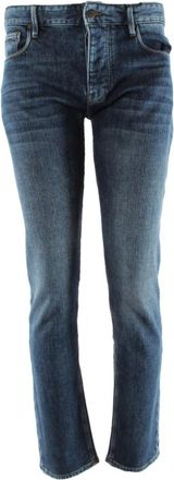Armani Heren, Jeans, Blauw, Maat: W33 L32 Katoen