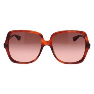 Chlo&eacute; Zonnebril met vierkant montuur - Dames - Accessoires - Bruin - Maat: ONE Size