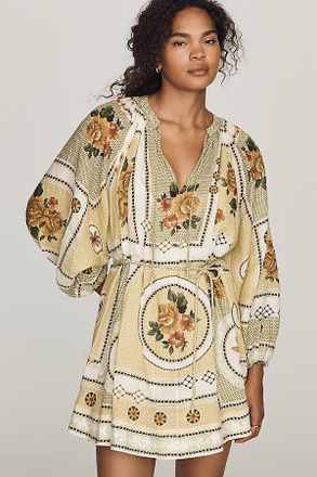 Alemais Dixie Long-Sleeve Mini Dress