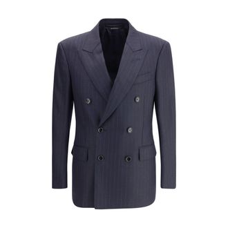 Tom Ford Gestreepte Dubbelgeknoopte Blazer
