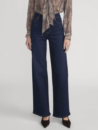 Frame Denim Womens Le Slim Palazzo Jean In Fairway