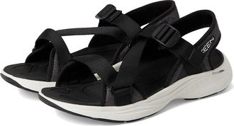 Keen Leiki Open-Toe Sandals Womens Shoes Black/Star White : 9.5 B - Medium, Synthetic