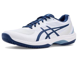 Asics Game FF Pickleball Mens Shoes White/Twilight Blue : 11.5 D - Medium, Synthetic