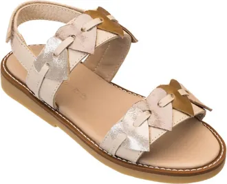 Elephantito Girls Cuore Sandal In Cream