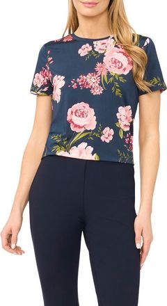 Ted Baker Eva Floral T-Shirt in Indigo Night at Nordstrom, Size X-Small