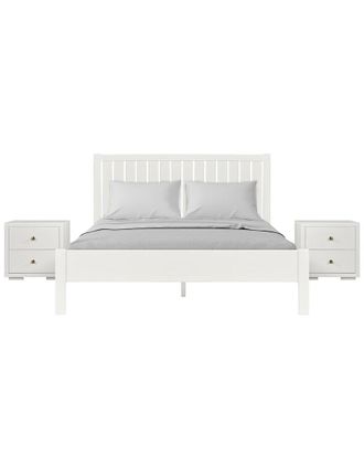 Camden Isle Graham 3Pc Platform Bed & Nightstands Set