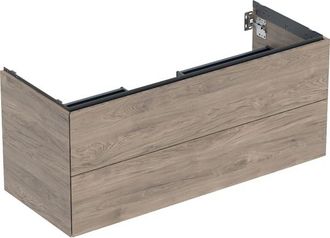 Keramag Geberit One Mueble Bajo Lavabo, 2 Cajones, 118.4x50.4x47cm