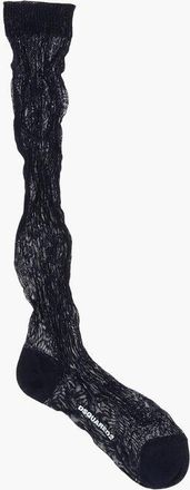 Dsquared2 Solid Color Ribbed Long Socks size M