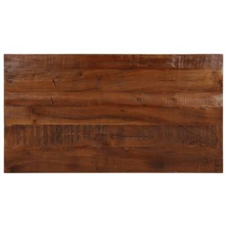 Berkfield Home Table Top 110x50x2.5 cm Rectangular Solid Wood Reclaimed in Brown