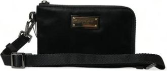 Dolce & Gabbana Pre-owned Fabric pouches - Dames - Vintage Clutch - Zwart - ONE Size - Leer - Vintage