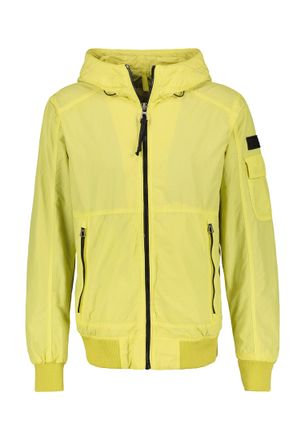 Lerros Blouson LERROS Blouson mit Kapuze, Herren, Gr. XL, gelb (lemongrass), 75% Baumwolle, 25% Polyester, Jacken Blouson
