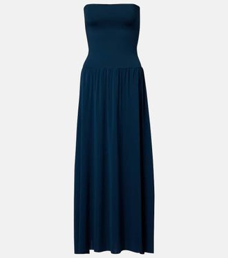 Eres Oda cr&ecirc;pe jersey maxi dress