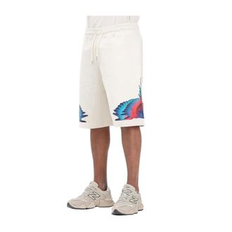 Marcelo Burlon Casual Shorts, male, White, Size: M Sport Shorts