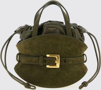 Balmain Borsa Shuffle Mini Balmain in camoscio