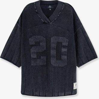 Represent Maglia in cotone con patch logo sul fondo - REPRESENT - gender_Man