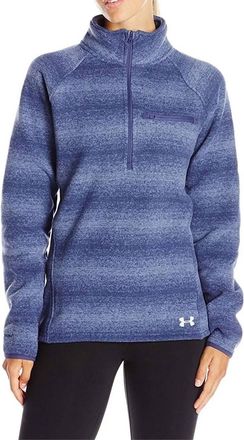 Under Armour Wintersweet Half Zip Fleece Pullover In Faded Ink