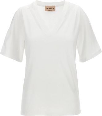 Le Twins Gianna T-shirt - Dames - T-shirts - Wit - XS - Katoen - Tops