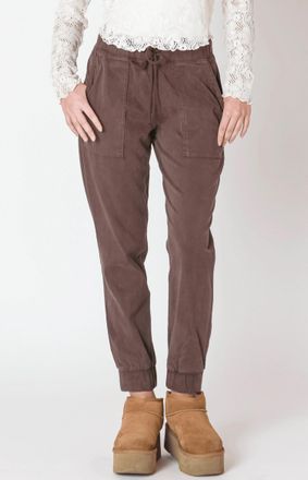 Dex Clothing Soft Touch Jogger In Brown