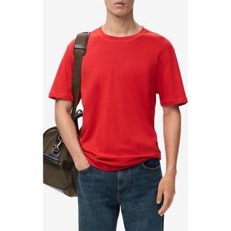 Mango Regular Fit Medium Weight Cotton T-Shirt in Red at Nordstrom, Size X-Small