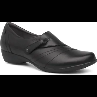 Dansko Womens Franny Loafer - Wide Width In Black