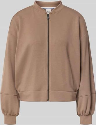 Brax Brax Sweatjacke mit Reißverschluss Modell BECKY in Taupe, Größe 36