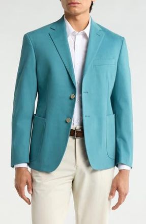 JB Britches Two-Button Stretch Cotton Sport Coat in Sea Pine at Nordstrom Rack, Size 44 Regular