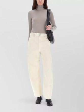 Christophe Lemaire cotton high-rise wide-leg trousers