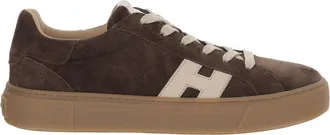 Hogan Low-Top Suede Sneakers With Logo Detail And Chunky Sole