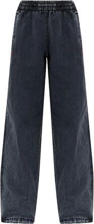 Diesel P-Apyri Broek - Dames - Loose Fit Jeans - Grijs - 3XS - Nylon - Jeans