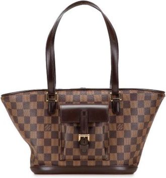 Louis Vuitton Pre-owned Manosque PM Schoudertas - Dames - Vintage Schoudertas - Bruin - ONE Size - Vintage