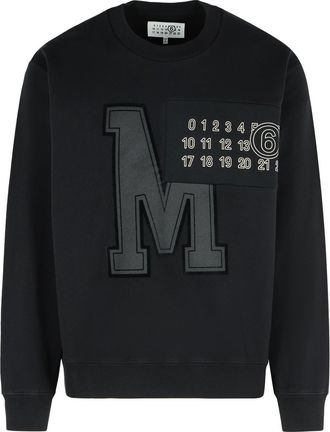 Maison Margiela Black Cotton Sweatshirt