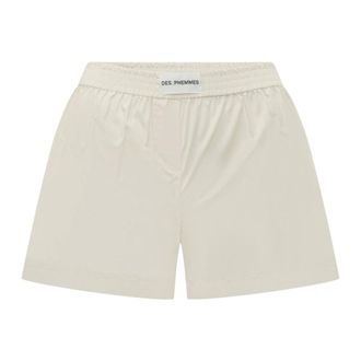 Des_Phemmes Short Shorts, female, Beige, Size: XS Cotton Boxer Shorts
