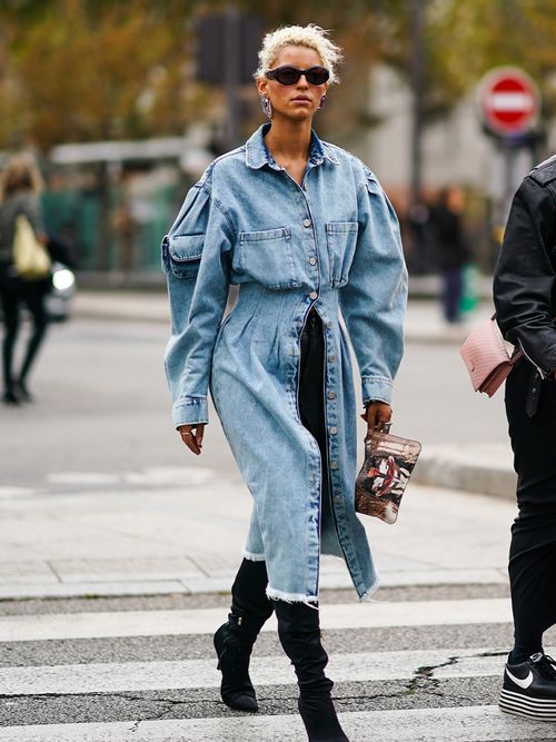 oversized denim dresses