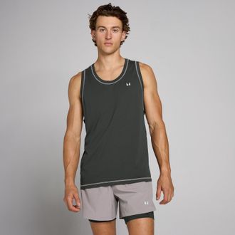 MyProtein Camiseta de tirantes Velocity Ultra Seamless para hombre de MP - Negro lavado - XS