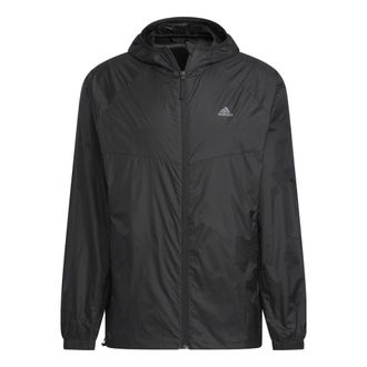 adidas LW UPF Windbreaker Jackets Black IA1783