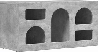 vidaXL TV Cabinet Concrete Grey 80 x 35 x 40 cm Engineered Wood vidaXL