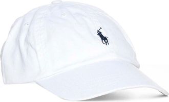 Polo Ralph Lauren Mens Baseball Cap White Chino Cotton Hat