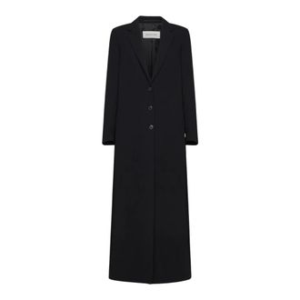 Dries Van Noten Cappotto Lungo Ricamato con Fiori di Perline - - Coats - Donna - Nero - S